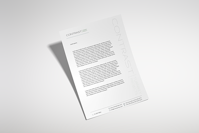 CONTRAST TKP BUSINESS LETTERHEAD DESIGN business letterhead design corporate identity design graphic design