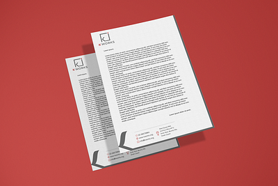 K. Works Business Letterhead business letterhead corporate identity design graphic design