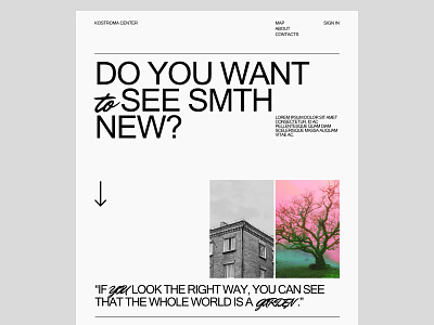 Minimalistic website design concept minimalism typography ui visual design web design