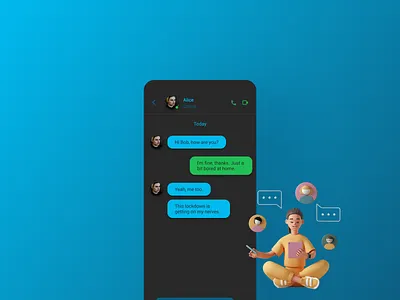 Direct Message #DailyUI app dailyui design direct message ui ux