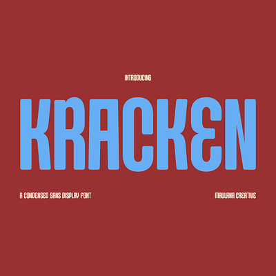 Kracken Sans Display Font branding font fonts graphic design logo nostalgic