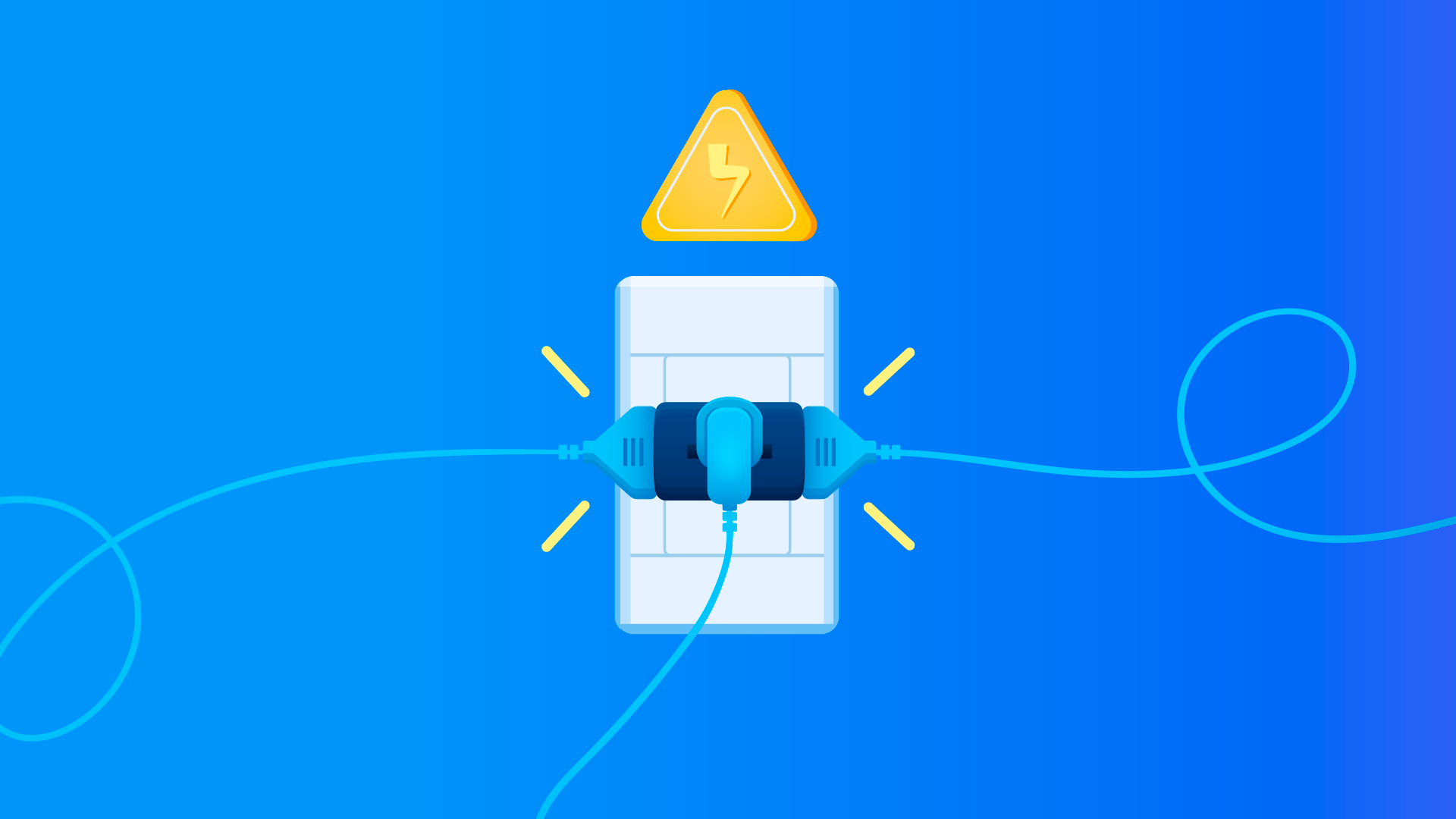 T Plug Warning animation illustration illustrator plug vector warning