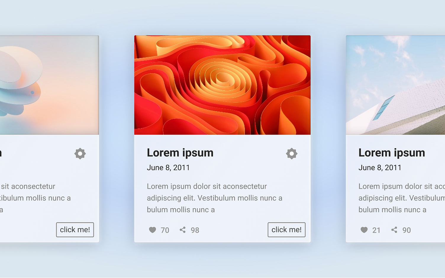 Card UI design by Manoj Kumar on Dribbble
