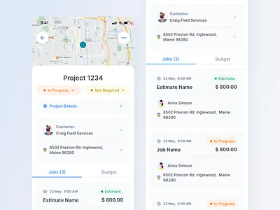 Mobile App / Projec fields