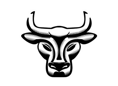 Taurus bull drawing icon illustration taurus vector