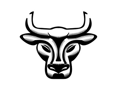 Taurus bull drawing icon illustration taurus vector