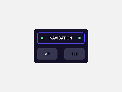 Interactive UI Motion Test 01 — Rive App animation graphic design motion motion design rive sci fi tech ui user ux widget