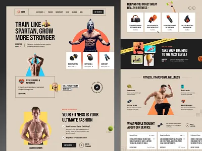 Fitness Website Design bodybuilding designer farzan fitness fitness website gym health landing page landingpage protein ui web web design web designer web page web site webpage website website designer workout