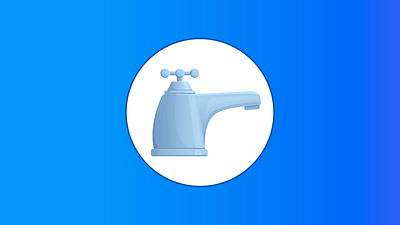 Faucet design faucet illustration illustrator sink vector water