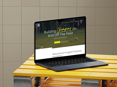 Football Academy Web Design academy website branding design football website graphic design hero section landing page logo school website sports website ui website