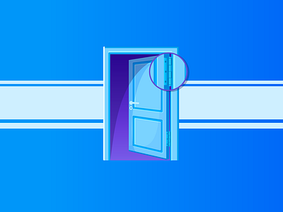 Door Hinge animation desgin door hinge illustration illustrator motion design open