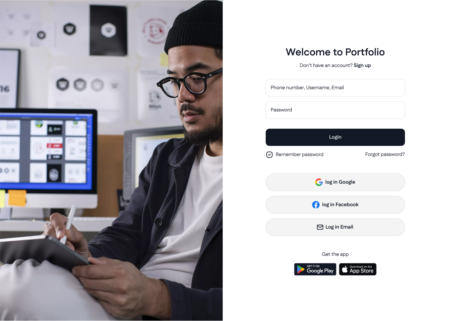 Log In Page Design design google log out login logo sign in sign up ui