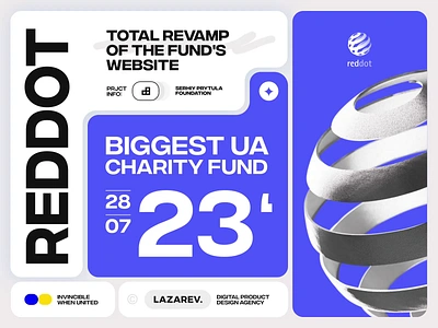 The Red Dot winner 2023 | Lazarev. 3d 3d scene animation apple award winner charity design design award e ukraine interaction interactive interface motion graphics product design reddot reddot 2023 redesign ui ux website