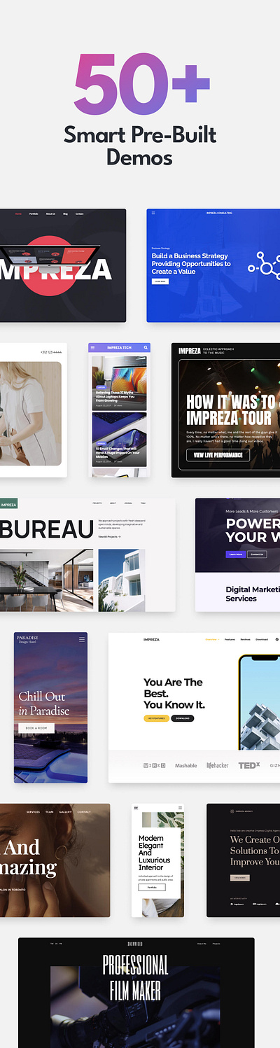 Impreza – WordPress Website and WooCommerce Builder website theme