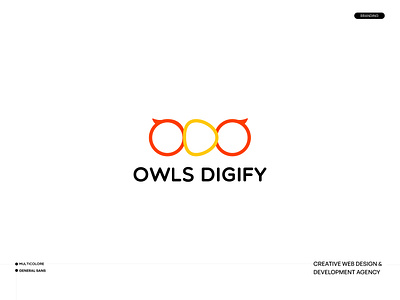 Owls Digify - Logo agency agency logo brand branding branding agency digital agency graphic design logo owls logo