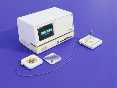 Game Console 3d design motion graphics