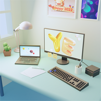 Home Office 3d design