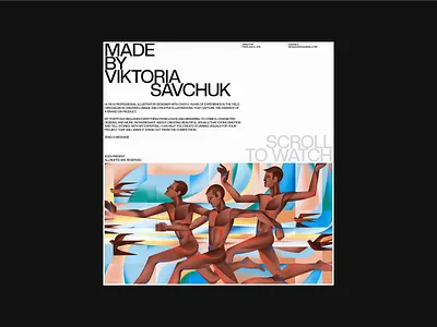 VIKTORIA SAVCHUK - PERSONAL WEBSITE branding design illustration landing page logo portfolio website ui ui design ux ux design web web design