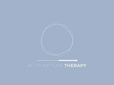 Acupuncture Therapy Logo Design acupuncture blue brand identity branding custom design graphic design illustration logo logo design mark therapy vector