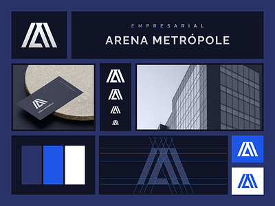 Empresarial Arena Metrópole branding graphic design