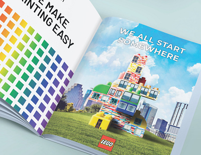 LEGO - Magazine Ad Design advertisment branding design graphic design logo magazine marketing mockup photoshop school piece
