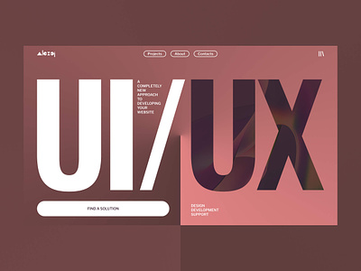 UI/UX - concept website art branding color concept creative design designer developer graphic design minimal red ui ux web webdesign website