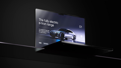 Audi Website Design [HDR] 3d agency animation audi automotive brand car electric elegant hosanna laptop motion graphics ui ui design ux web web design web ui website