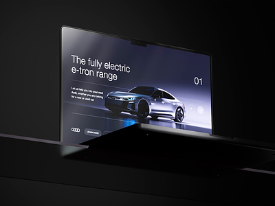 Audi Website Design [HDR] 3d agency animation audi automotive brand car electric elegant hosanna laptop motion graphics ui ui design ux web web design web ui website
