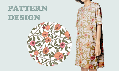 Pattern design for textile adobe illustrator art flowers graphic design illustration pattern textile