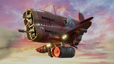 3D Plane 3d 3d illustration 3d modeling 3d render blender