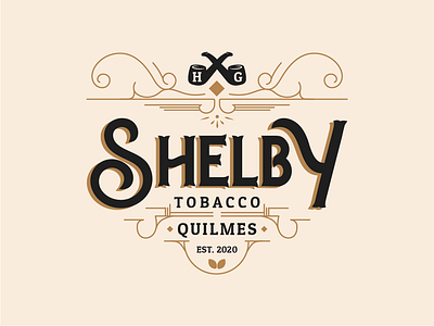 SHELBY TOBACCO LOGO branding illustrator logo vector