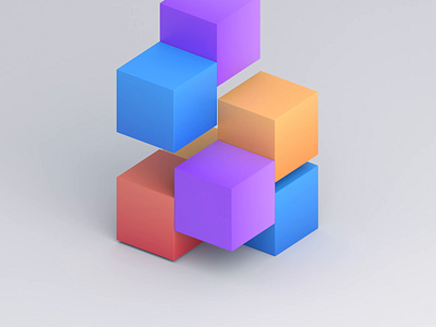 Cubes animation 3d abstract animation blender blender3d blocks blue branding colorful concept cubes design geometric minimalist motion graphics red render shape simple yellow