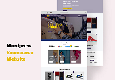 Wordpress Ecommerce Website designinspiration ecommerce landingpage ui webdesign website wordpress