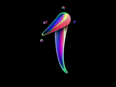 Number 1 36 days of type graphic design illustration motion graphics