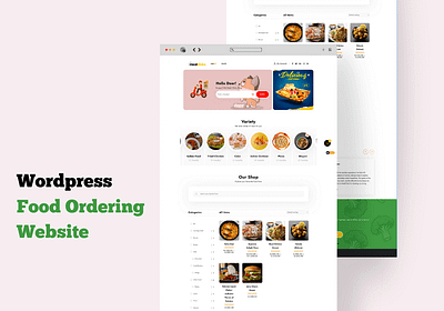 Wordpress Online Food Ordering Website For A Resturant designinspiration ecommerce elementor landingpage ui webdesign website wordpress
