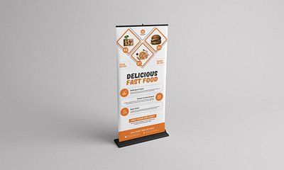 Food Roll-up banner ads banner banner design banner design branding corporate rollup creative rollup minimalist rollup outdoor banner professional rollup pull up banner roll up bannner rollup banners sign