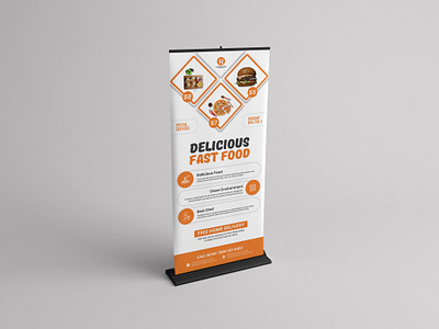 Food Roll-up banner ads banner banner design banner design branding corporate rollup creative rollup minimalist rollup outdoor banner professional rollup pull up banner roll up bannner rollup banners sign