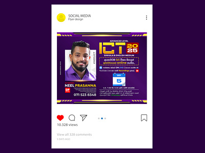 SOCIAL MEDIA FLYER DESIGN branding design graphic design ict neelict sachitheek