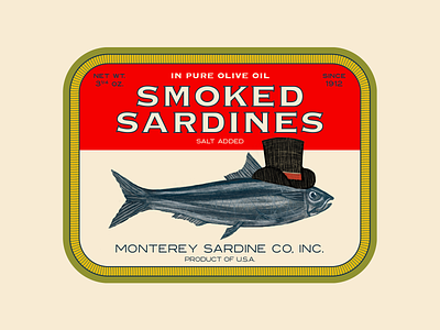 Sardine Packaging Design california can canned fish design fish food food packaging illustration packaging design prop design retro rope sardine sardine can sardines tin fish vintage vintage design vintage packaging wes anderson