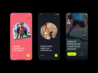 App Statsball app branding mobile ui ux