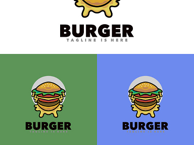 Burger Logo Template bakery burger business character costume logo cute design emblem food graphic hamburger illustration logo orde shop sticker store symbol twicth vector