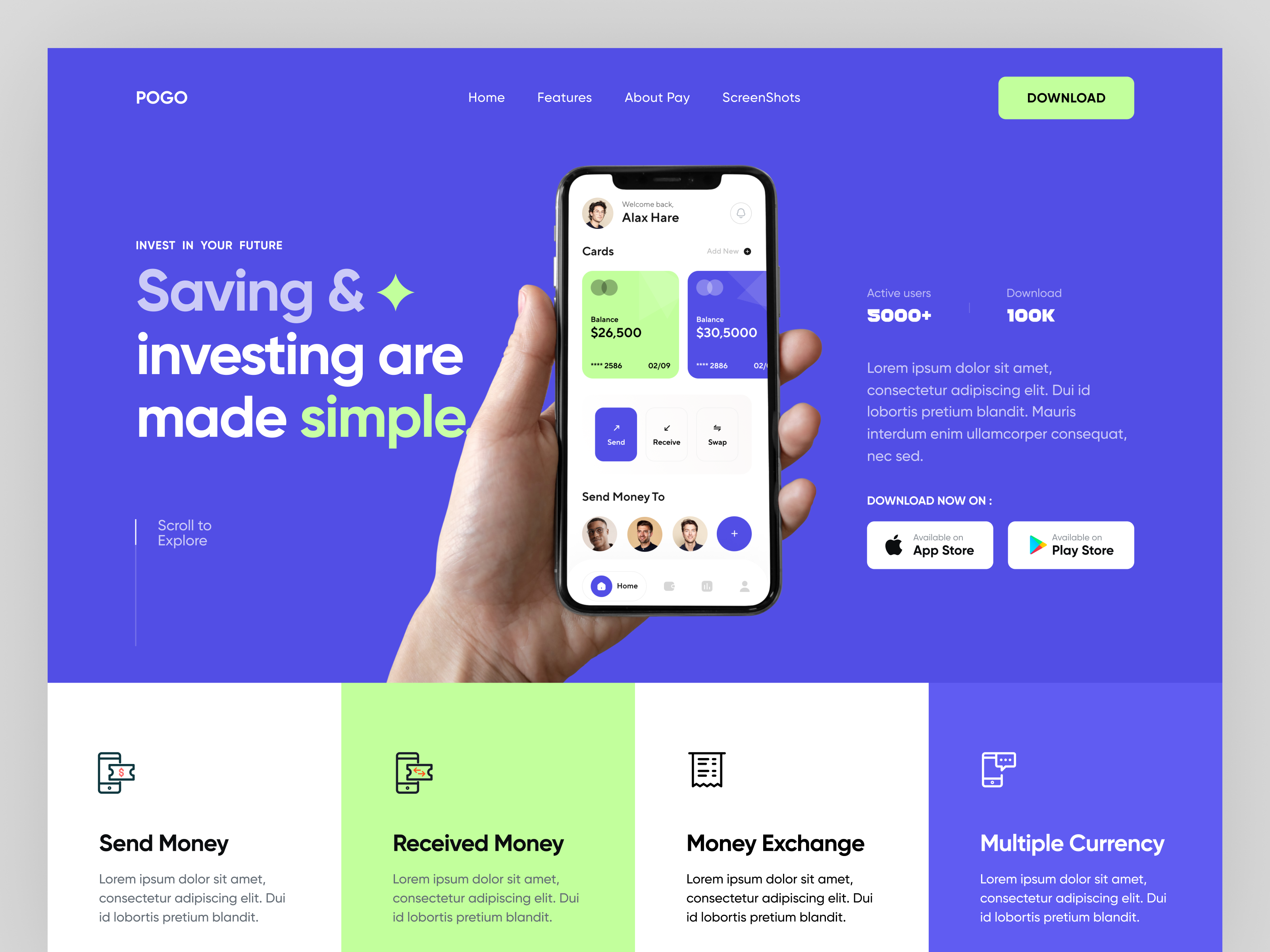 Example of Landing Page Design