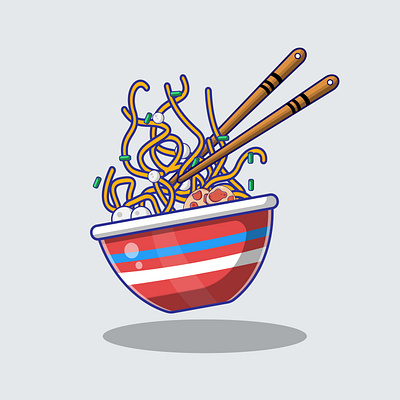 Japanese Food Ramen animation branding food graphic design japan logo motion graphics nodle ramen sushi