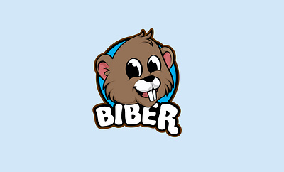 Biber Logo branding cartoon logo graphic design logo