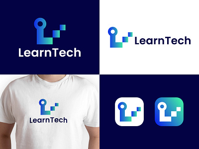 Learn Tech Logo | L + Growth Logo Concept brand identity branding growth logo icon icon design l letter logo learn logo learn tech logo logo design logo designer minimalist logo modern logo print startup tech company logo tech logo technology typography web3