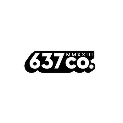 637co. Streetwear adobe illustrator branding logo typography vector