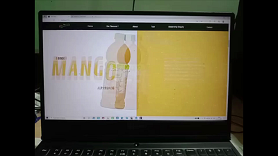 Dailee - On-scroll Animation Website (Archived) animation apple bottle cooldrink drinks juice lemon on onscroll orange scroll ui ux