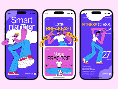 Smart planner - Mobile App Concept yoga