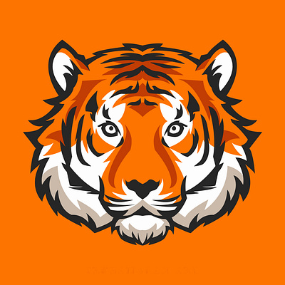 Mascot Logo Tiger Face animal beast esport esport logo esports esports logo game gamer graphic design head logo logo gaming mascot mascot logo t shirt tiger vector wildlife