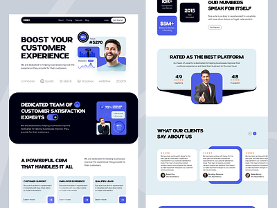 Boosted CX SaaS Landing Page Design 🚀 cleandesign conversionoptimized cta design innovation interactive landingpage minimal modern responsivedesign saas software tech typography ui design uiux usercentric ux design uxui webdesign